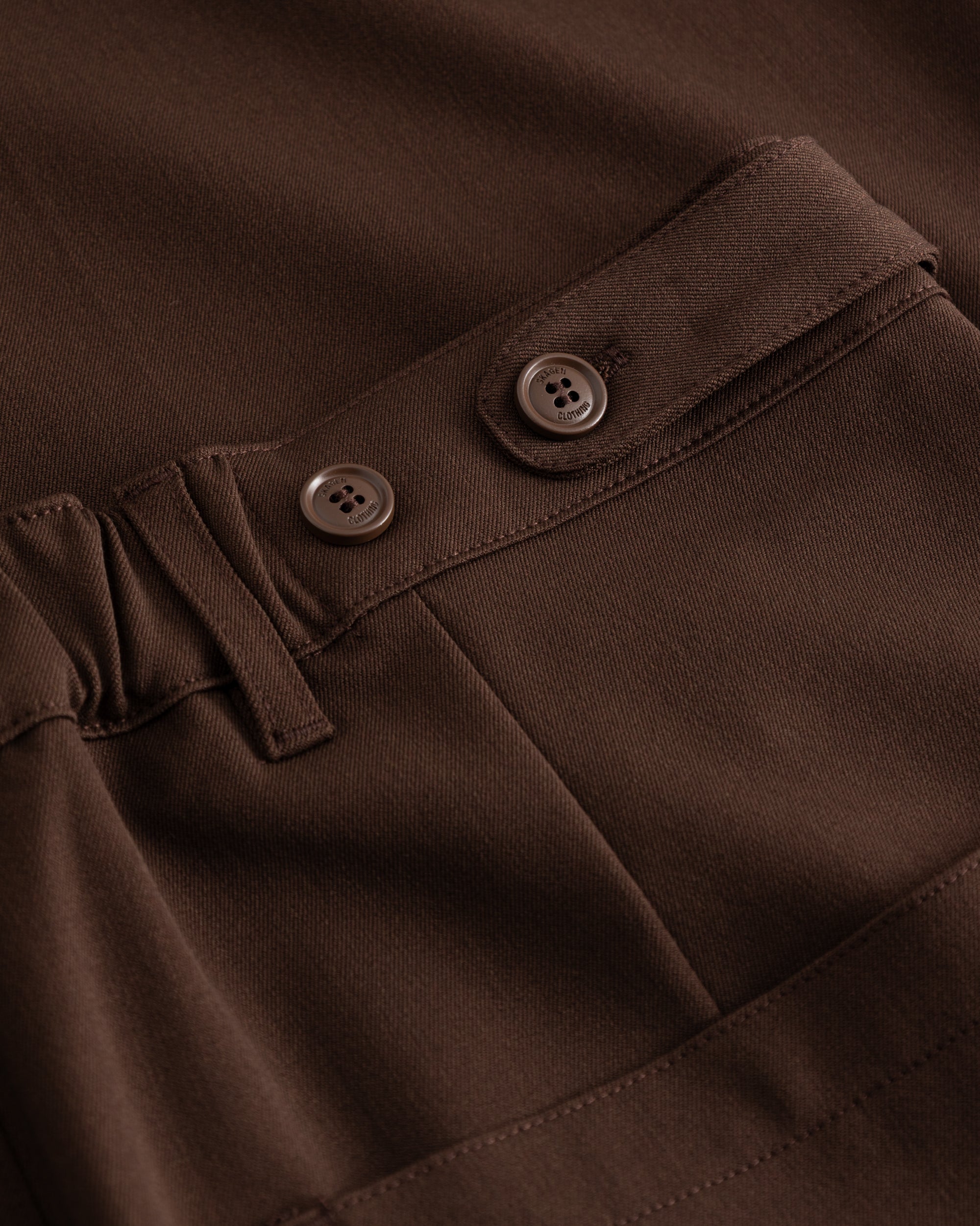 Baggy Suit Pants Brown